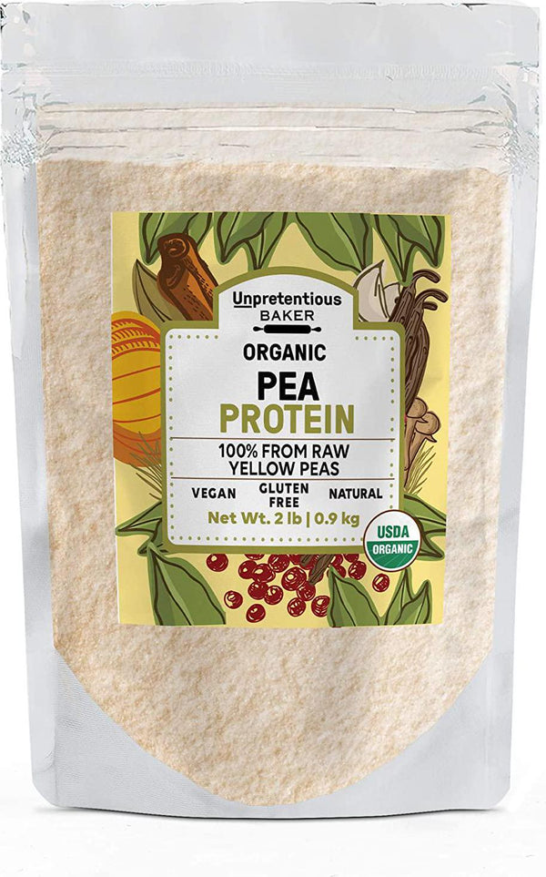 Pea Protein by Unpretentious Baker, 2 lbs, 85% Protein, Vegan, Low-Carb and Gluten Free