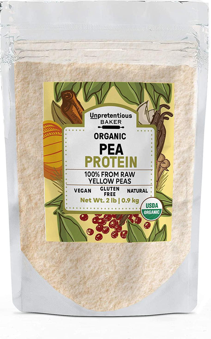 Pea Protein by Unpretentious Baker, 2 lbs, 85% Protein, Vegan, Low-Carb and Gluten Free