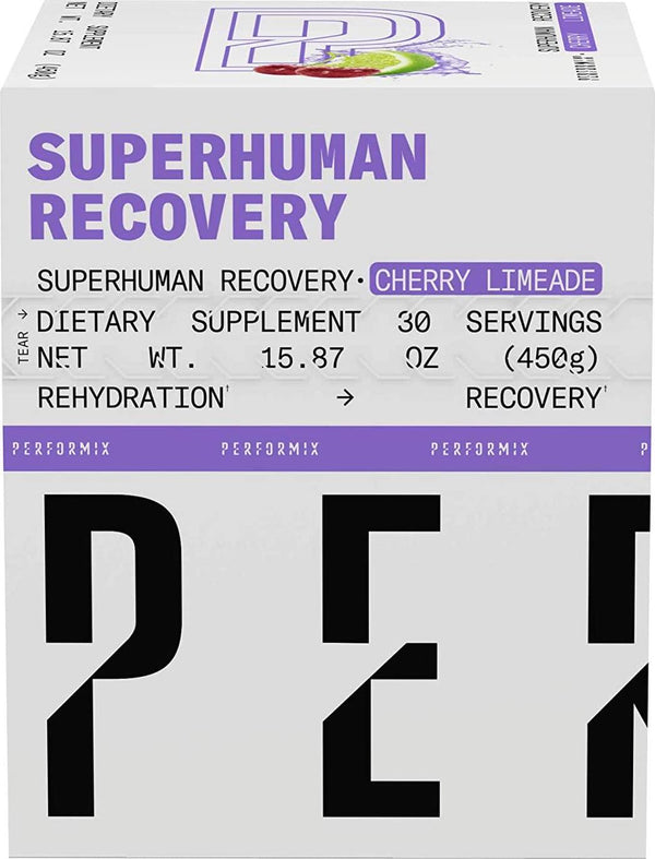 Performix Superhuman Recovery, EAAS, BCAAS, Creatine, Plant-Based Ingredients (30 Servings, Cherry Limeade)