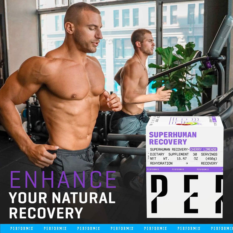 Performix Superhuman Recovery, EAAS, BCAAS, Creatine, Plant-Based Ingredients (30 Servings, Cherry Limeade)