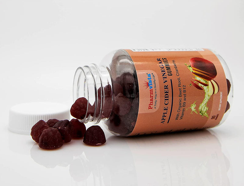 Pharmvista Apple Cider Vinegar Gummies - Energy Metabolism, Digestive Health - Made in USA - 90ct