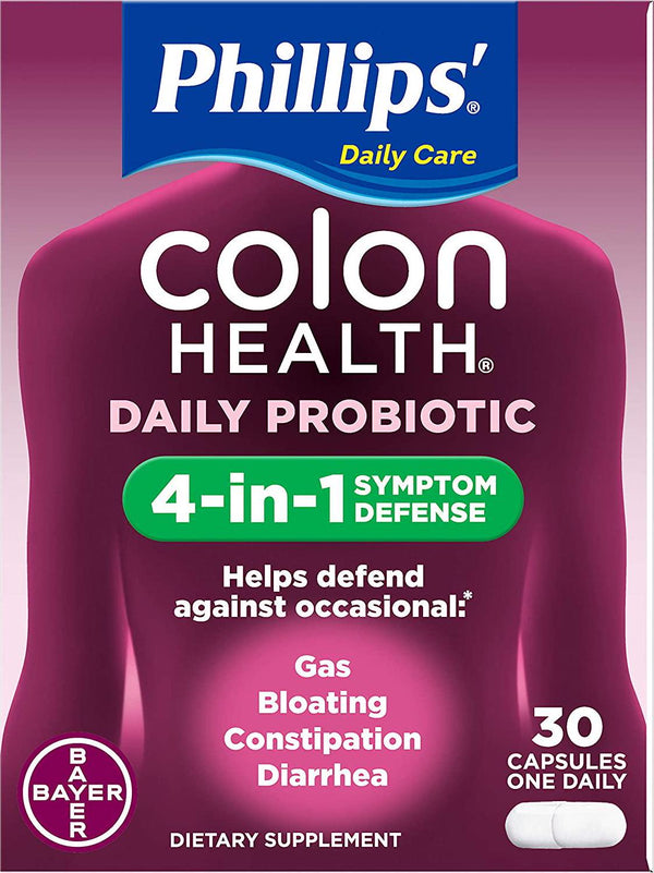Phillips' Colon Health Probiotic Capsules, 30-Count Bottle - Buy Packs and SAVE (Pack of 3)