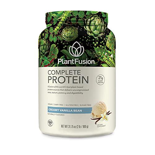 PlantFusion Complete Plant Based Pea Protein Powder Bundle, Non-GMO, Vegan, Dairy Free, Gluten Free, Soy Free, Allergy Free w/Digestive Enzymes, Dietary Supplement, Vanilla Bean and Chocolate 2 Pound