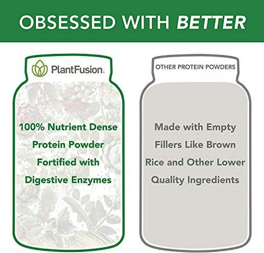 PlantFusion Complete Plant Based Pea Protein Powder Bundle, Non-GMO, Vegan, Dairy Free, Gluten Free, Soy Free, Allergy Free w/Digestive Enzymes, Dietary Supplement, Vanilla Bean and Chocolate 2 Pound