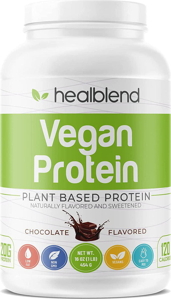 Plant-Based Protein Powder Vegan Dietary Supplement - Gluten-Free, Non-GMO, Erythritol-Free, Soy-Free, Dairy-Free Pea Protein for Women and Men