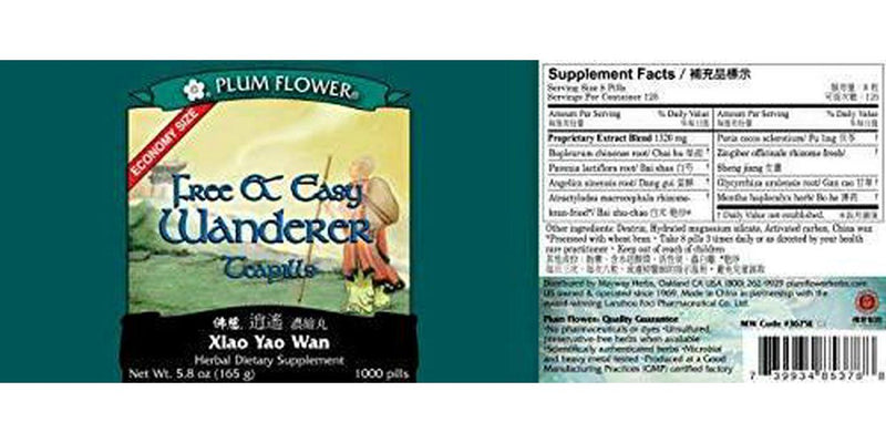 Plum Flower Economy Size - Free and Easy Wanderer - Xiao Yao Wan - 1,000 Teapills