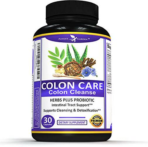 Potent Garden Colon Cleanse, Supports Healthy Bowel Movements, Supports Digestive Health, Extra Strength Colon Cleanse Support with Probiotic, Easy and Effective 30 Capsules (1-2 Daily)