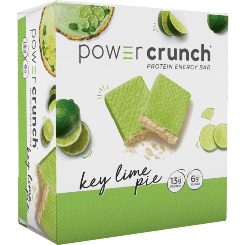 Power Crunch | Protein Energy Wafer Bar - 13g Whey Protein Isolate, Low Sugar, Low Carb, Micro Peptides, Delicious, Light, Naturally Flavored | (Key Lime - 3 Packs - 15 Bars)