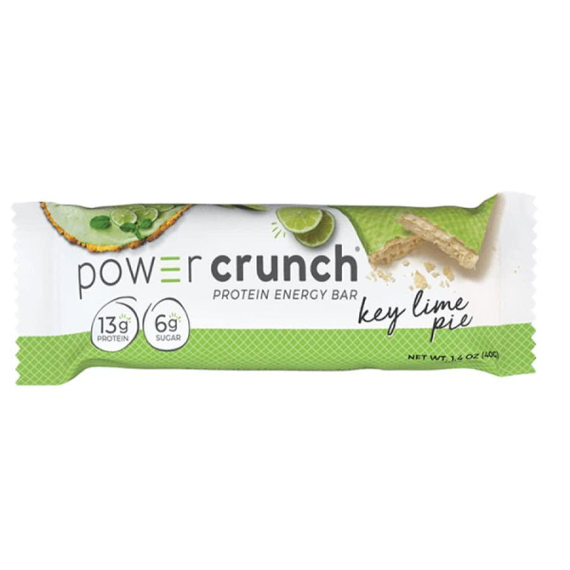 Power Crunch | Protein Energy Wafer Bar - 13g Whey Protein Isolate, Low Sugar, Low Carb, Micro Peptides, Delicious, Light, Naturally Flavored | (Key Lime - 3 Packs - 15 Bars)