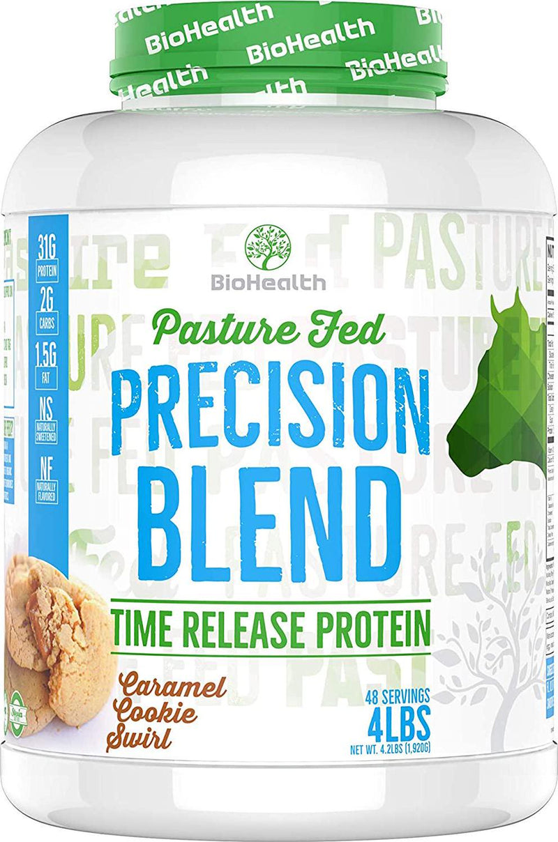 Precision Blend Caramel Cookie Swirl Whey Protein (4lb) | Time Release Protein Blend
