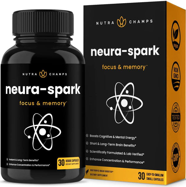 Premium Brain Supplement for Focus, Memory, Energy, Clarity - Nootropic Brain Booster Scientifically Formulated for Optimal Mental Performance - Ginkgo Biloba, St John's Wort, DMAE, Rhodiola and More