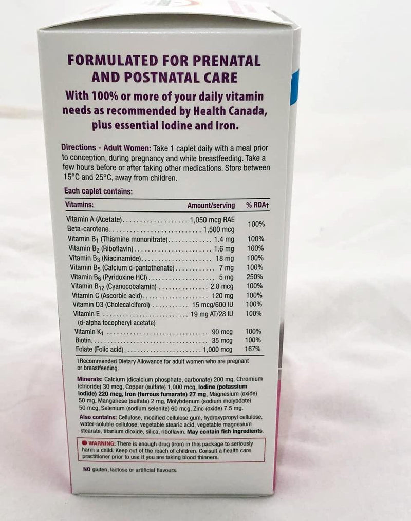 Prenatal Multi Vitamin-100 caps Brand: Jamieson Laboratories