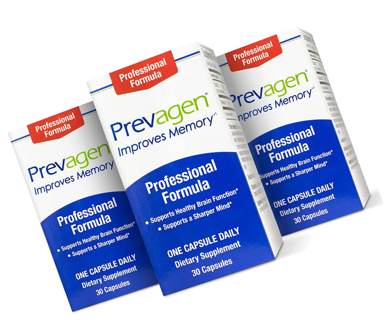 Prevagen Improves Memory - Professional Strength 40mg, 30 Capsules |3 Pack| with Apoaequorin and Vitamin D | Brain Supplement for Better Brain Health, Supports Healthy Brain Function