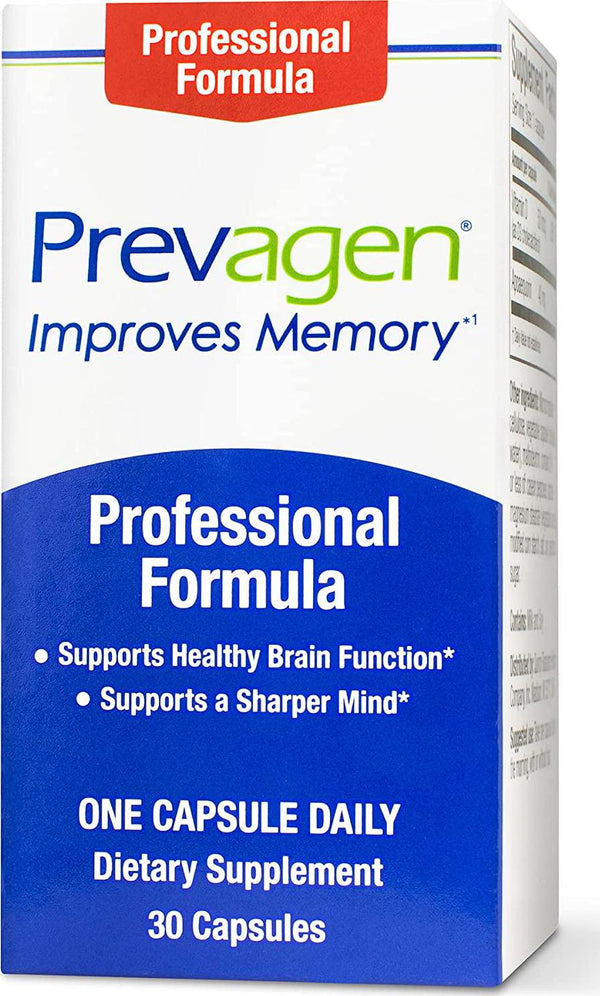 Prevagen Improves Memory - Professional Strength 40mg, 30 Capsules with Apoaequorin and Vitamin D|Brain Supplement for Better Brain Health, Supports Healthy Brain Function and Clarity|Memory Supplement