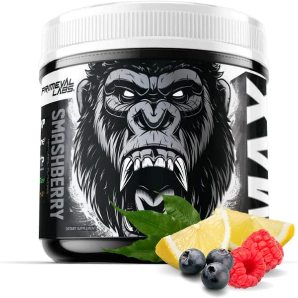 Primeval Labs ApeShit Max Pump Premium Pre-Workout | Muscle Pump and Vascularity | 40 Servings (Smashberry)