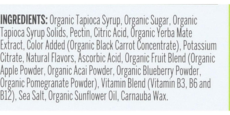 Probar Bolt Organic Energy Chews, Raspberry, 2.1 oz