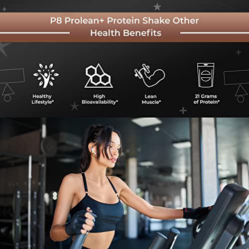 Proceller8 ProLean+ Shake Tub High Protein Shake, Non-GMO and Gluten-Free, Meal Replacement Shake for Post Workout, Supports Lean Muscle Development, (Chocolate Flavor) 19oz Tub