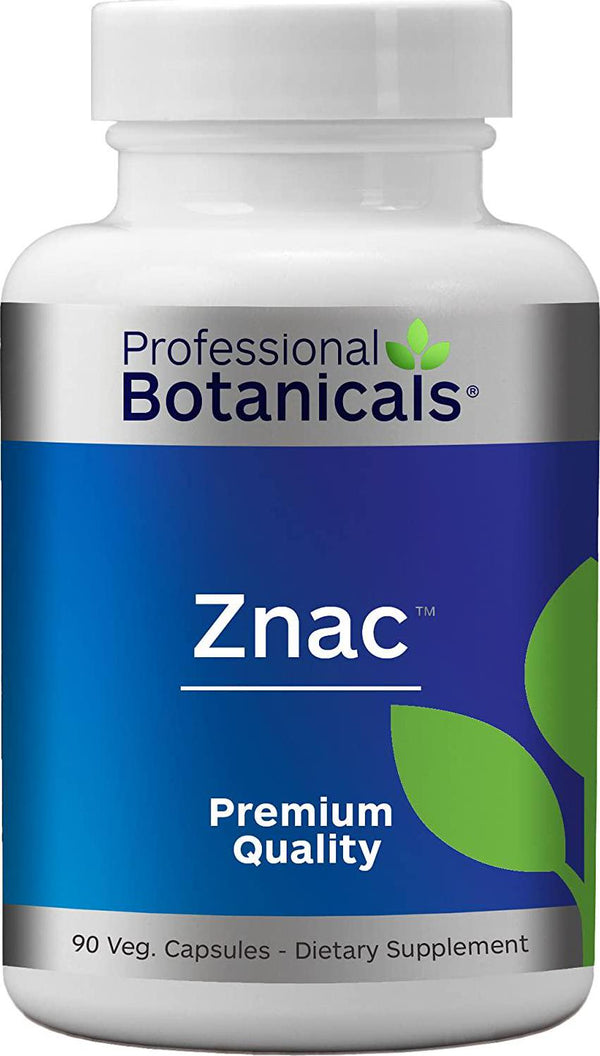 Professional Botanicals ZNAC - Highly Absorbable Zinc Supplement to Support Immune Function, Healthy Metabolism and Prostate Health - 90 Vegetarian Capsules