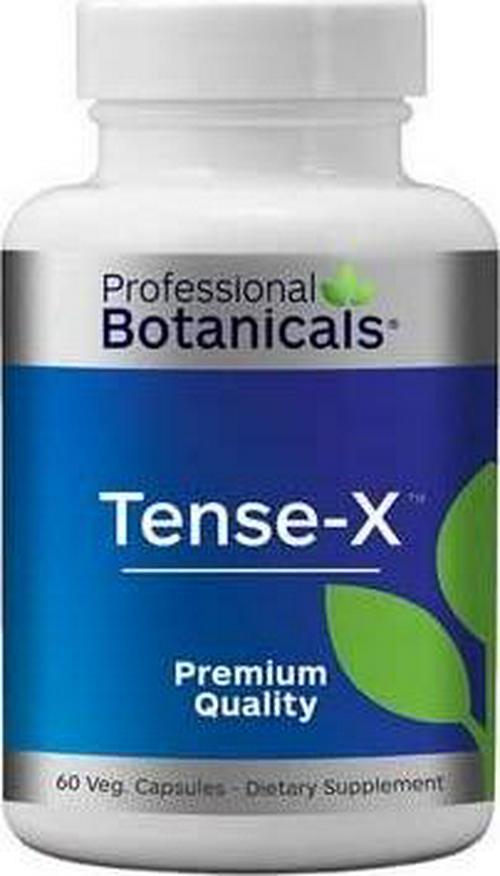 Professional Botanicals Tense-X - Natural Vegetarian Friendly Stress Support Supplement Helps The Body to Achieve Mental and Physical Relaxation - 60 Vegetarian Capsules