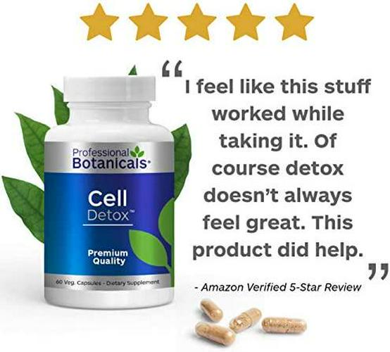 Professional Botanicals Cell Detox Vegan Cell Cleansing and Detoxification Supplement - 60 Veg Capsules