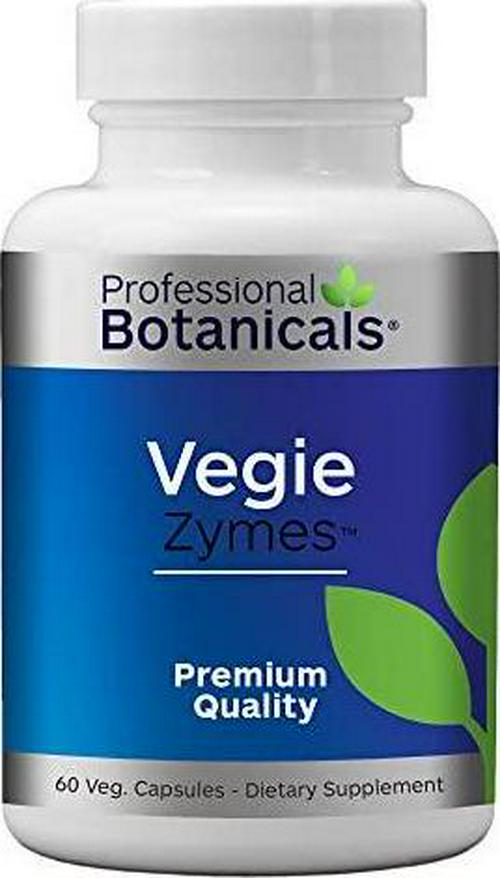 Professional Botanicals Vegie - Plant Based Digestive Enzymes to Support Digestion and Metabolic Activity - 60 Vegetarian Capsules
