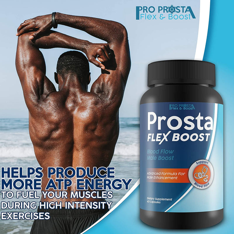 Prosta Flex Boost - Blood Flow Male Boost - Made with Our Purest Most Potent L-Arginine - Our Best Nitric Oxide Supplements for Men Blood Flow and Improved Nutrient Delivery