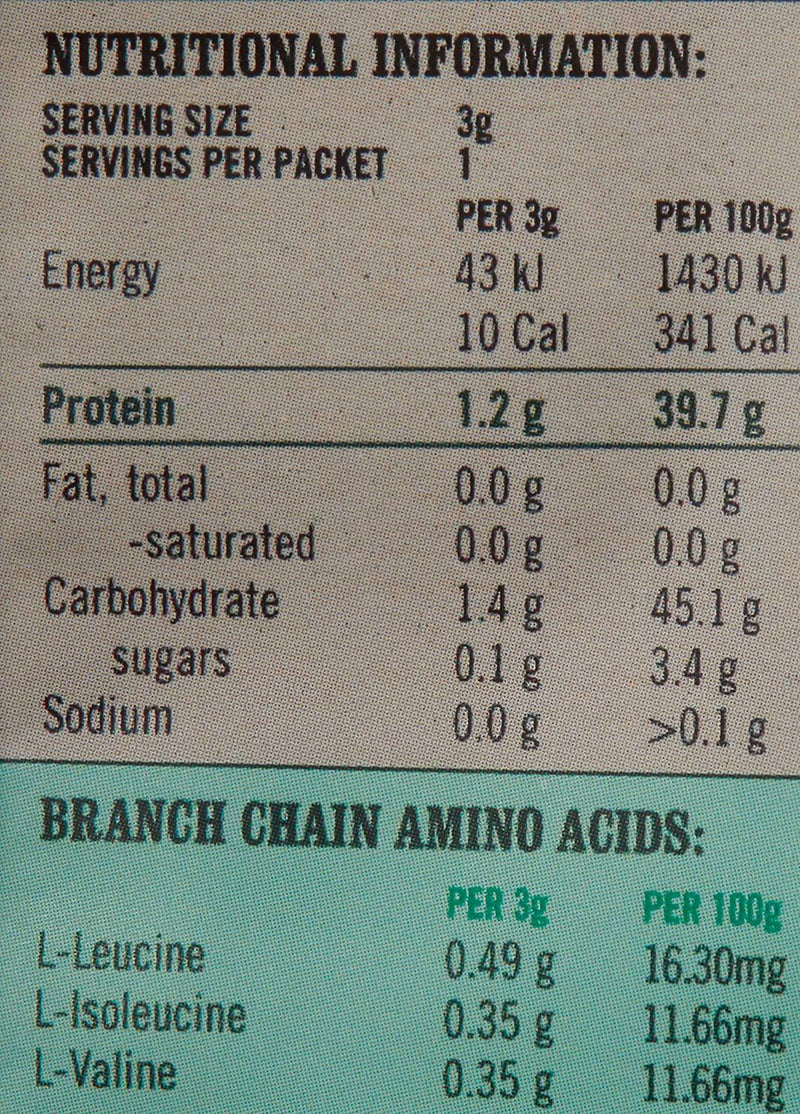 Protein Supplies Australia Branched Chain Amino Acids, Lemonade 16 Sachets, Lemonade, 48 g