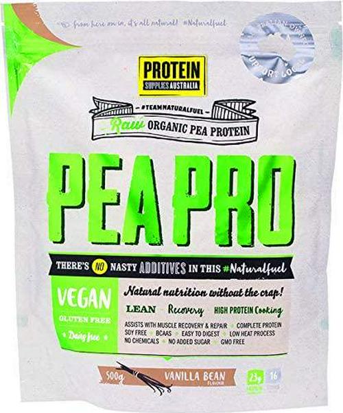 Protein Supplies Australia PeaPro Raw Pea Protein Powder, Vanilla Bean 500 g,, Vanilla Bean 500 grams