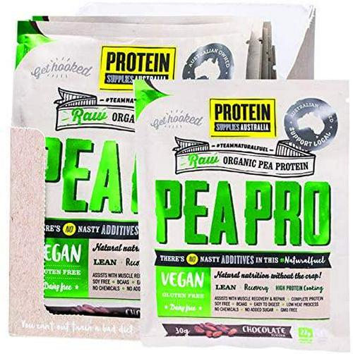 Protein Supplies Australia PeaPro Raw Pea Protein Powder, Chocolate 12 Pack , , Chocolate 360 grams , Pack of 12
