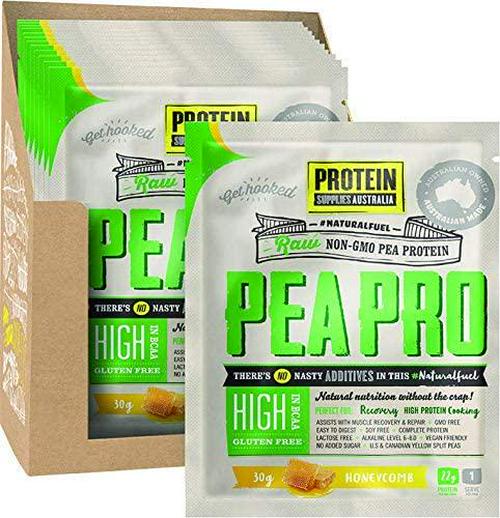 Protein Supplies Australia PeaPro Raw Pea Protein Powder, Honeycomb 12 Pack , , Honeycomb 360 grams , Pack of 12