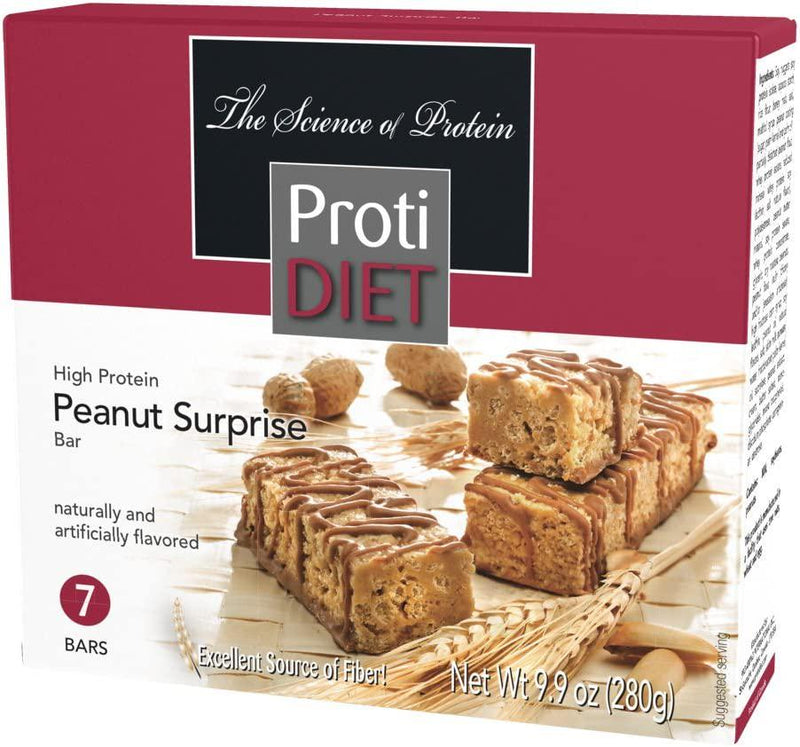 Protidiet Peanut Surprise High Protein Bar 9.9 oz (Box of 7)
