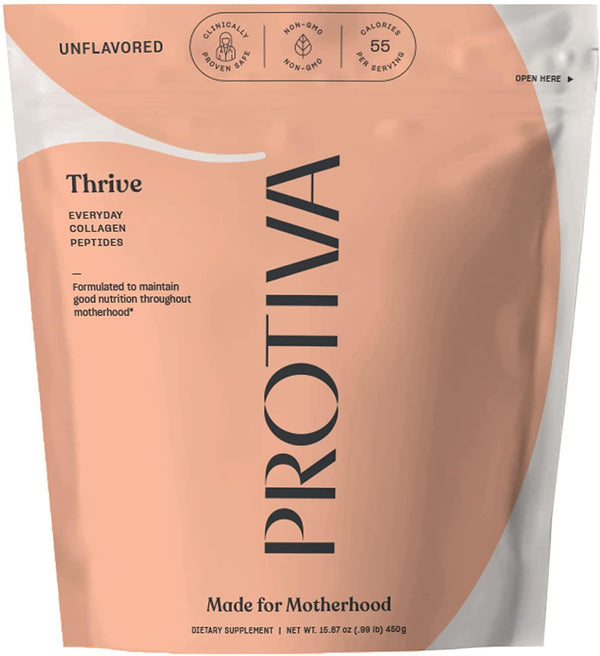 Protiva Thrive Unfavored Collagen Peptides - Prenatal and Postpartum - Vital Proteins Collagen Peptides Powder - Safe and Effective Collagen Supplements - Protein Powder for Women - (16oz/450g)