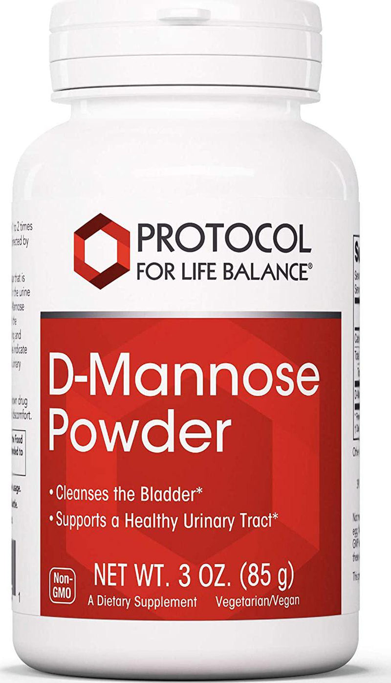 Protocol D-Mannose Powder - Bladder, Kidney, and Urinary Tract Health - 3 Oz