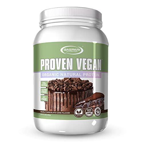 Proven Vegan | Organic All Natural Protein | Non GMO Plant Based Protein (Double Chocolate Cake)