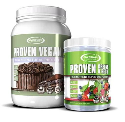 Proven Vegan | Organic All Natural Protein | Non GMO Plant Based Protein (Double Chocolate Cake)