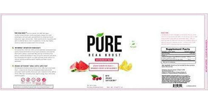 Pure BCAA Boost All Natural Vegan BCAA&