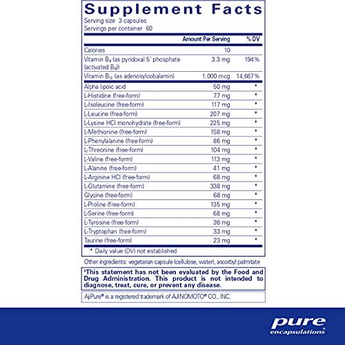 Pure Encapsulations Amino-NR | Natural Ratio Amino Acid Complex Support for Daily Wellness, Immune Function, and Athletic Activity* | 180 Capsules