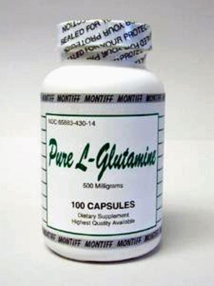 Pure L Glutamine 500 mg 100 Capsules