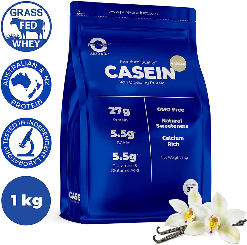 Pure Product Australia Micellar Casein Powder, Vanilla 1 kilograms