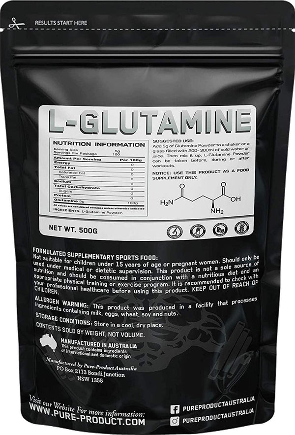 Pure Product Australia L-Glutamine Powder, 1 kilograms