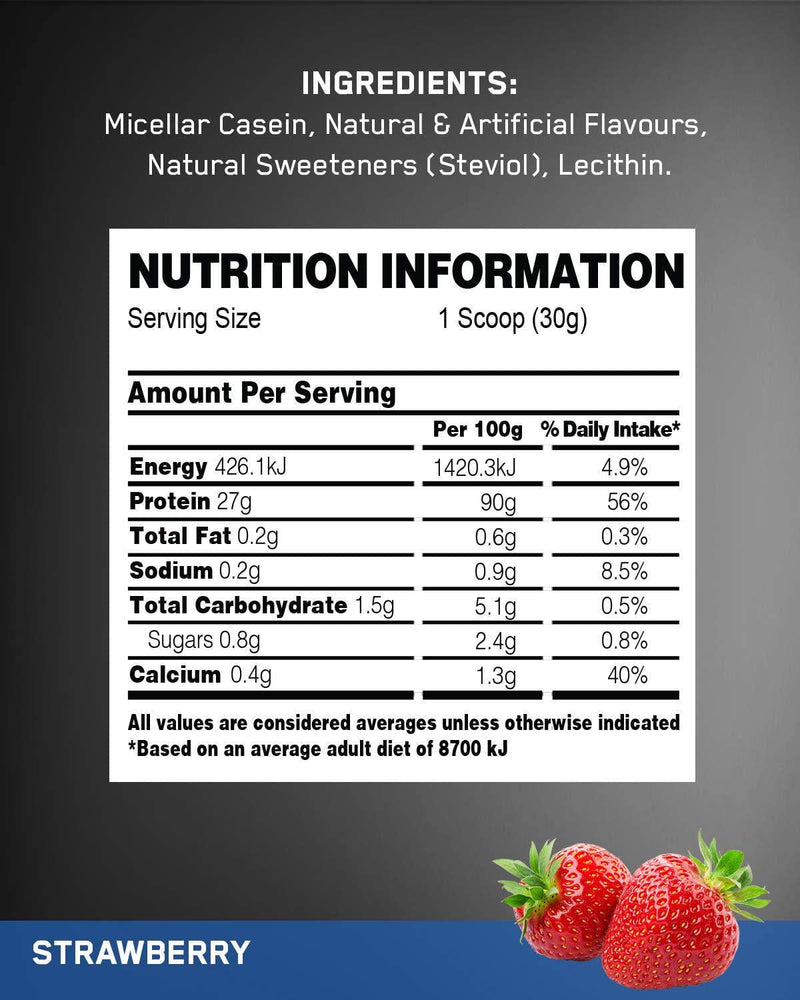 Pure Product Australia Micellar Casein, Strawberry 3 kilograms
