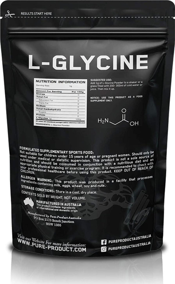 Pure Product Australia L-Glycine powder, Unflavoured 1 kilograms