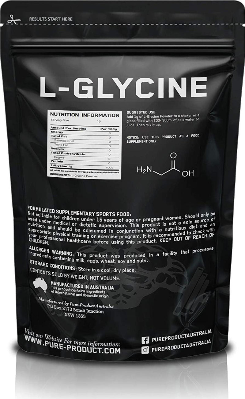 Pure Product Australia L-Glycine powder, Unflavoured 1 kilograms