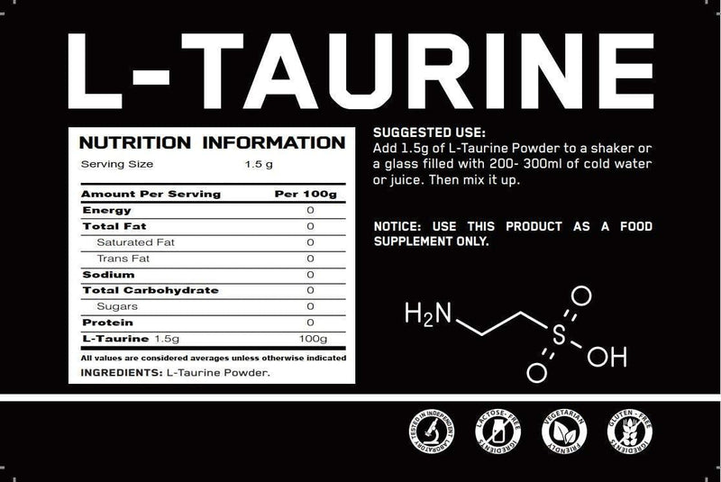 Pure Product Australia L-Taurine, 500 grams