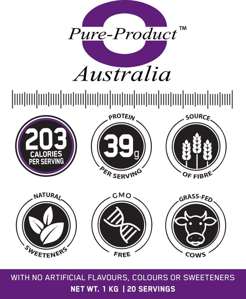 Pure Product Australia Meal Replacement Powder, Chocolate, Chocolate 1 kilograms
