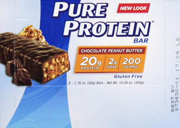 Pure Protein Bar, Chocolate Peanut Butter, 1 pack 6 Count