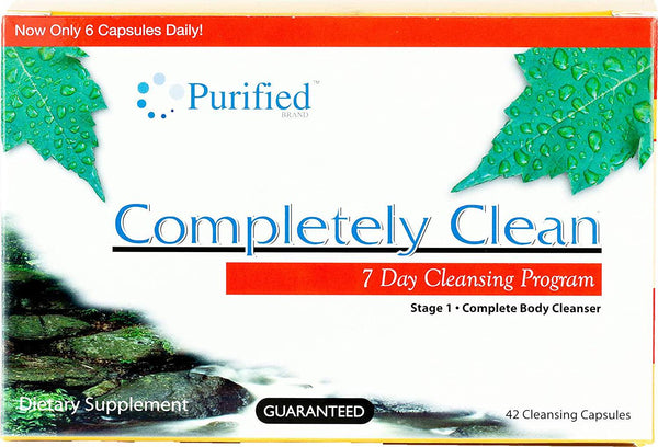 Puriclean 7 Day Quick Cleanse Detox (42 Fast Caps) - Complete Body Cleansing Support Pills - Deep System Cleanser with Herbal Proprietary Formula - Fast Acting Capsules to Flush Out Toxins and Waste