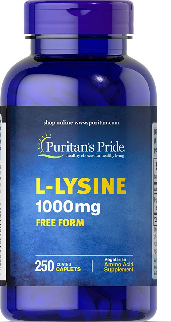 Puritan&#039;s Pride L-Lysine 1000 mg-250 Caplets (6013)