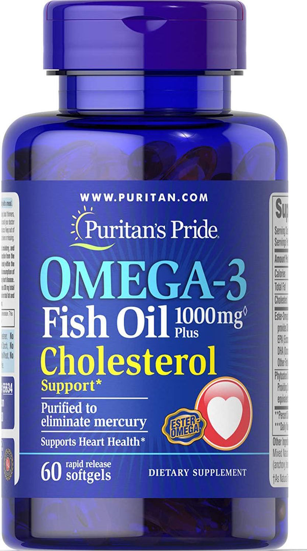Puritan&#039;s Pride Omega-3 Fish Oil Plus Cholesterol Support**