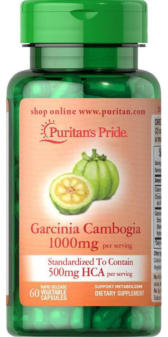 Puritan&#039;s Pride Garcinia Cambogia Vegetable Capsules, 1000mg, 60 Count